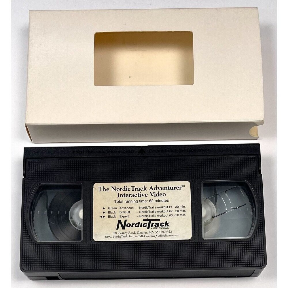 The NordicTrack Adventurer Interactive Video VHS Tape 1993 TESTED Works EUC